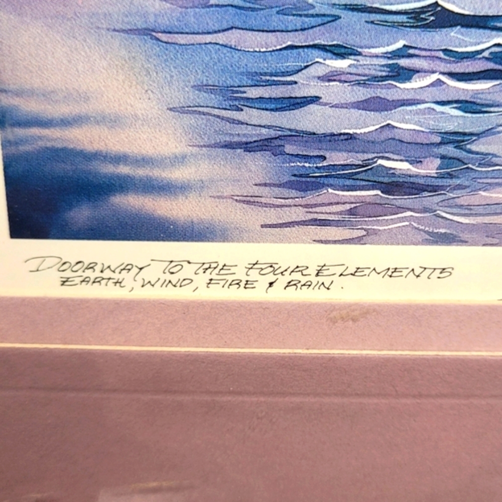DOORWAY TO THE FOUR ELEMENTS EARTH WIND FIRE & RAIN Jody Bergsma Art Print NWT - Picture 3 of 8